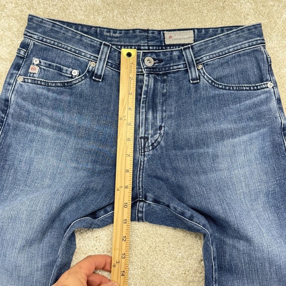 AG Adriano Goldschmied Everett Jeans Mens 30x34 Blue Denim 360 Slim Straight - Picture 10 of 14